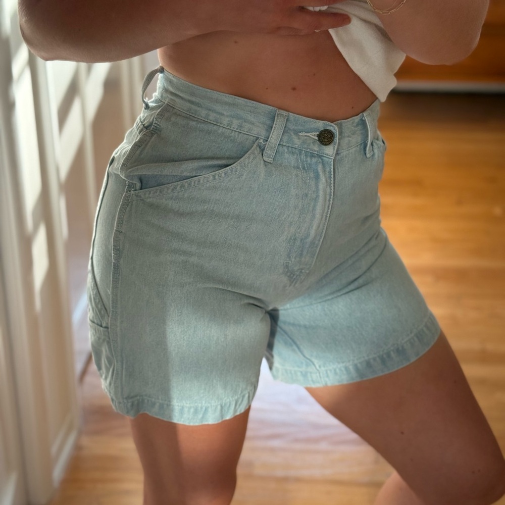 Vintage 90s Light Blue “Mom Shorts” Carpenter Jeans